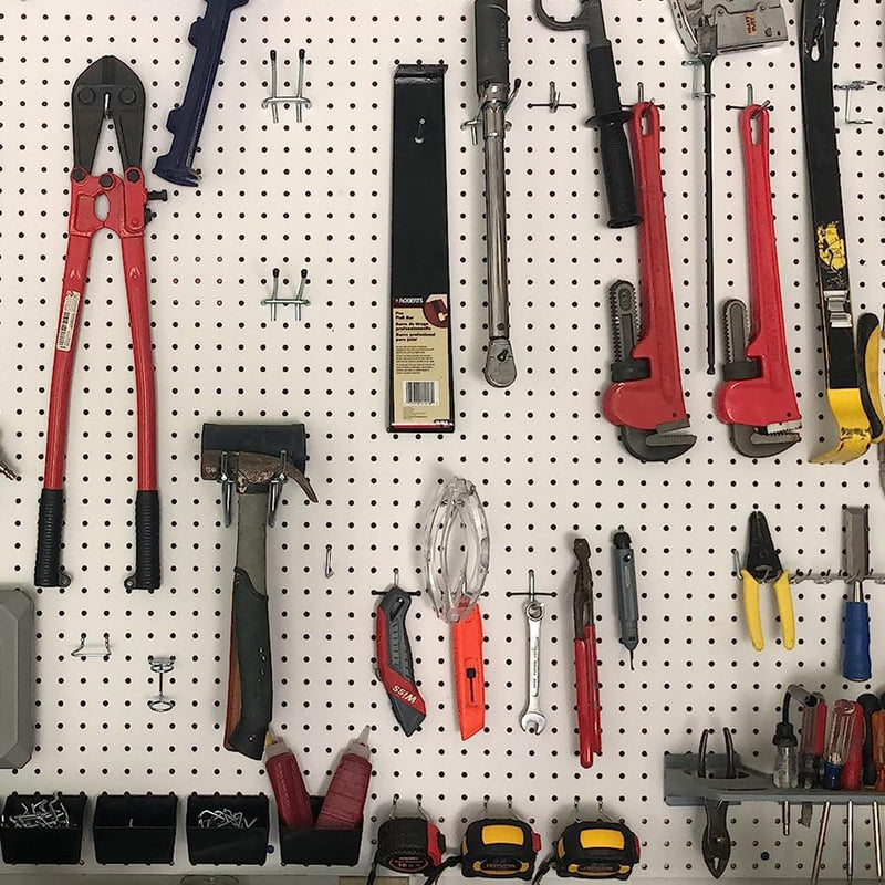 INCLY Pegboard Hooks Set for Hanging Tools, 206PCS Heavy Duty Peg Hook Hanger & Holder Fit 1/4 1/8 Inch Pegboard for Craft Assortment Garage Organizer Bins Attachment Peg Board Accessories