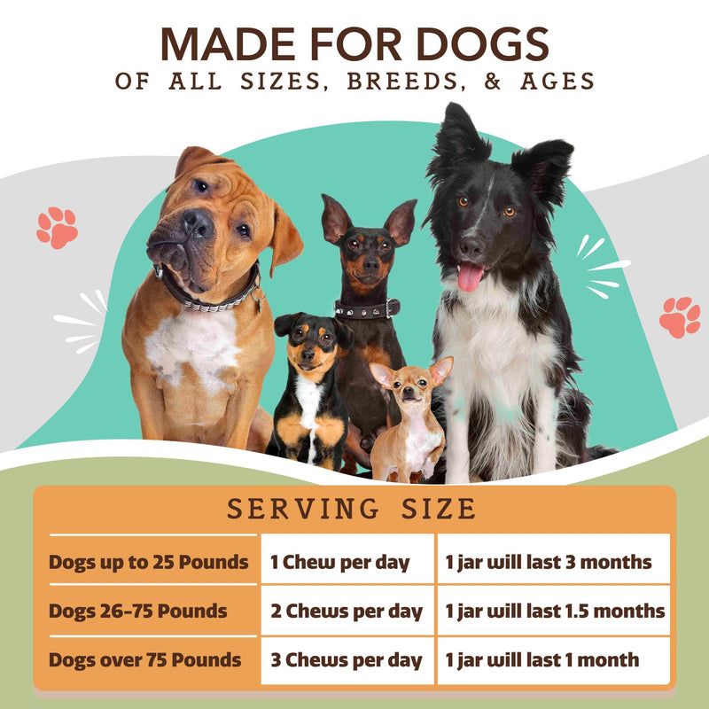 Natural Dog Company Dog Supplements for Seniors & Active Dogs - Multivitamin Chews & Hip & Joint Relief - Complete Nutritional Support for Joint Health, Vitamins for Dogs, Energy, & Vitality - PawsPlanet Australia