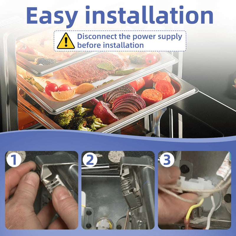 【Upgraded】WB13K21 Oven Igniter Replacement for GE Kenmore Frigidaire Samsung Hotpoint Gas Range Oven Replaces 5303935066,WB13K0021,WB13T10045,WB13K10026,DG94-00520A,IG9998，Norton 501a Universal Model WB13K21