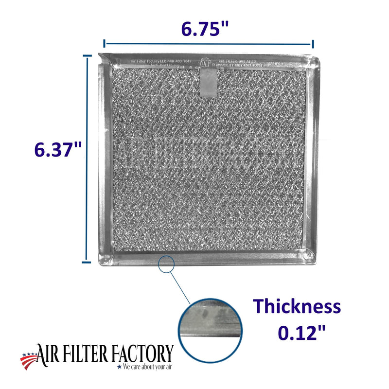 Microwave Oven Replacement 6.81 X 6.34 Inches For Samsung DE63-00666A 12-Layer Grease Filter Fits AP5306190 2-Pack - NewNest Australia