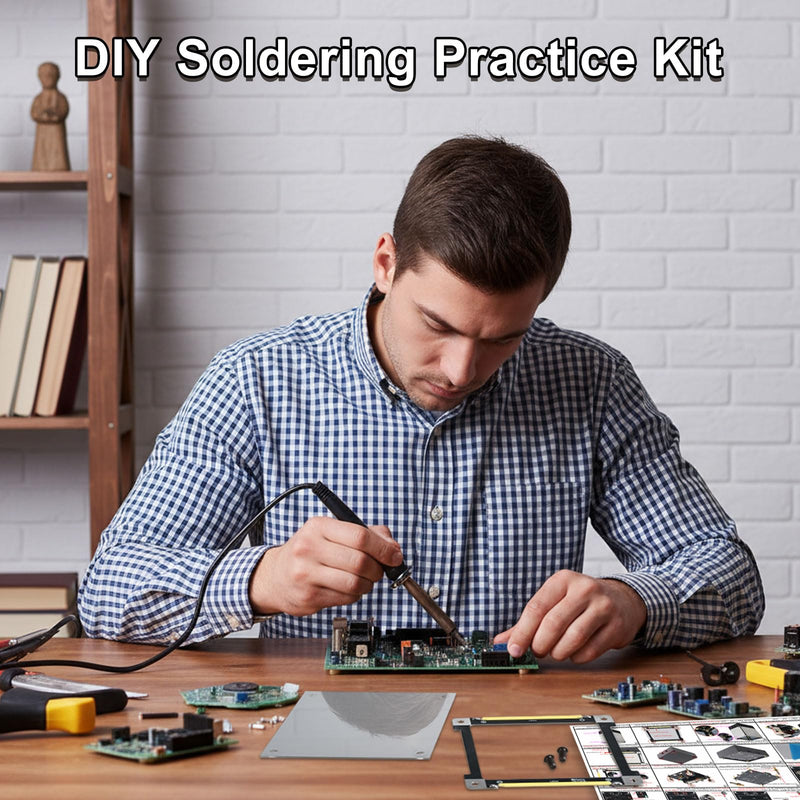 DIY LED Night Light Soldering Kit, 3D Mirror Cube Soldering Project Desk Decor with Adjustable Light Modes, Electronics STEM Present for Gamers and Makers