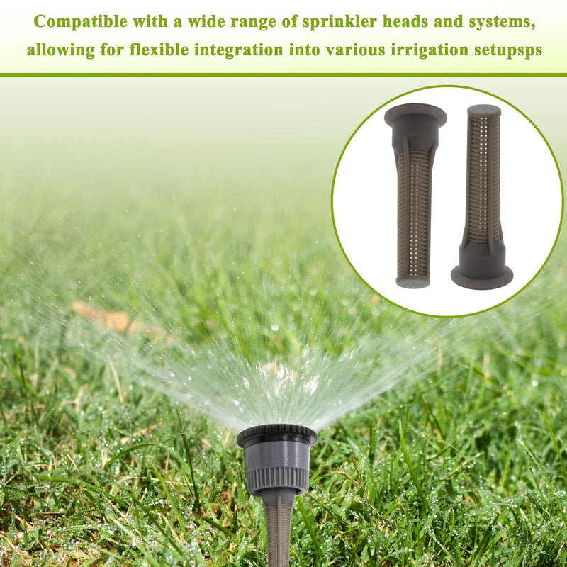 30 Pack Spray Sprinkler Nozzle Filters Variable Arc Nozzle Replacement Pop Up Sprinkler Heads Generic Irrigation Filter Compatible with Hunter, RainBird Sprinklers Spray Head (Brown)