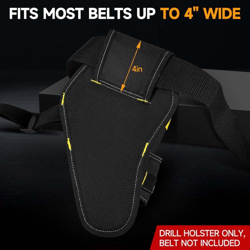 Drill Holster,Heavy-Duty Impact Holster for Tool Belt,Drill Holder,Drill Pouch Fits Most Drills