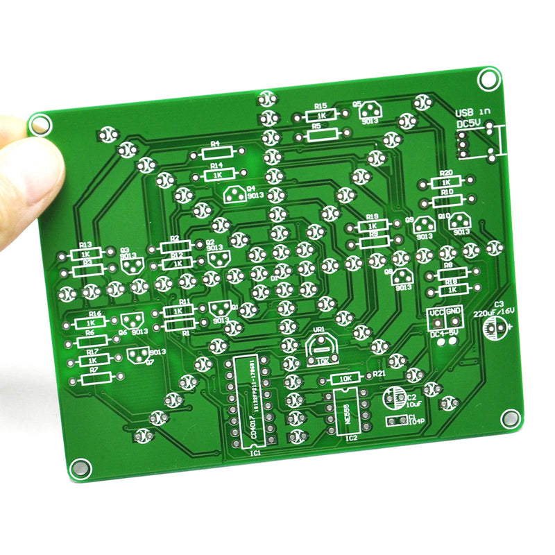 Gikfun Electronic LED Flashing Lights Soldering Practice Board PCB DIY Kit EK1874