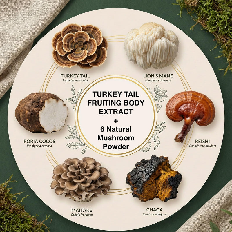 Turkey Tail Mushroom for Dogs – Ultra 7-in-1 Mushroom Powder with Beta-Glucans, Immune, Digestive & Brain Support, Chicken Liver Flavor, Daily Supplement for Dogs (120g)