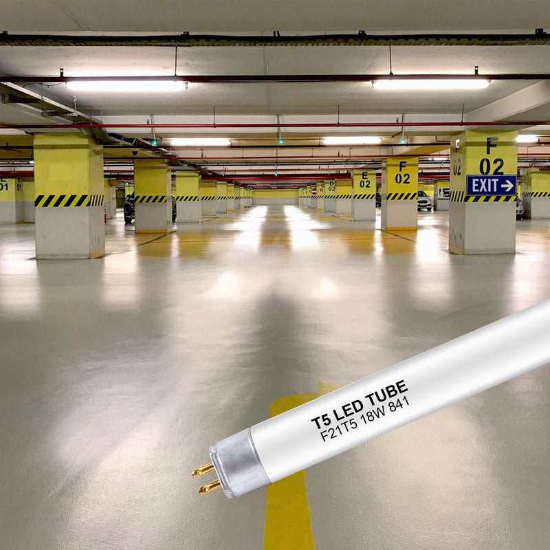 34 Inch F21T5/CW LED Replacement Bulbs, 4100K Cool White, T5 LED 18 Watts Replace Fluorescent Bulb with LED, Replacement Tube for Counter and Cabinet Fixture, 4 Pack