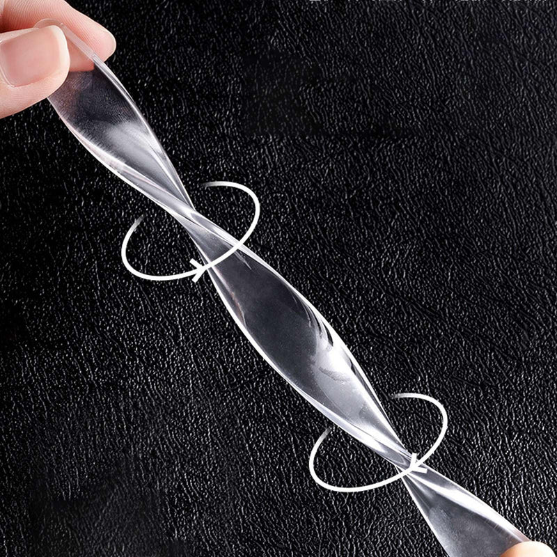 Cabinet Door Bumper, Glass Table Top Anti Slip Pads, Self Adhesive Bumpers Stripes Anti Collision Transparent Cabinet Door Bumper for Door Handles Refrigerator Doors