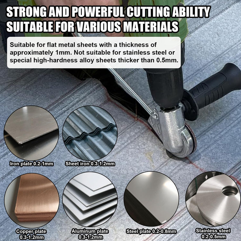 2025 Electric Drill Plate Cutter - Efficient Metal Shears Attachment for Effortless Cutting of Iron, Steel, Copper, Aluminum - Superior Precision and Efficiency, a Must-Have for DIY. - NewNest Australia