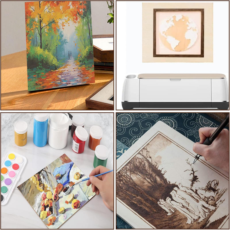 Unfinished Wood Pieces,25Pcs Basswood Sheets 1/16,Thin Plywood Wood Sheets for Crafts,Perfect for DIY Projects, Painting, Drawing, Laser,Engraving,Burning and CNC Cutting(150x100x1.5mm)
