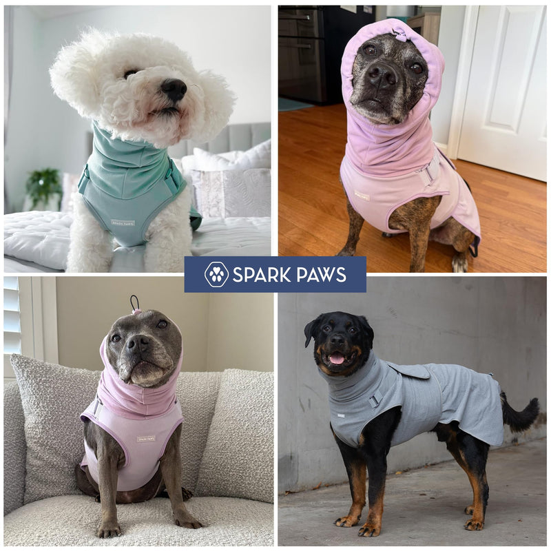 Spark Paws Anxiety Relief Vest for Dogs – Gentle Compression Dog Anxiety Suit, Calming Wrap for Separation Anxiety, Thunder, Fireworks, Suitable for Small Medium and Large Breeds - Teal - Size 3XL 01 Teal 3XL: 60-80lbs