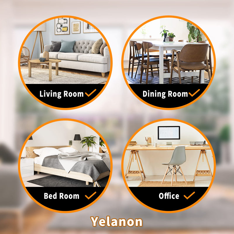 Yelanon Furniture Sliders - 8 pcs-9 1/2” Brown Furniture Sliders for Carpet, Furniture Pads Hardwoods Floors, Heavy Duty Movers Sliders, Reusable Furniture Moving Pads, Floor Protectors for Carpet 8 pcs 9.5" brown