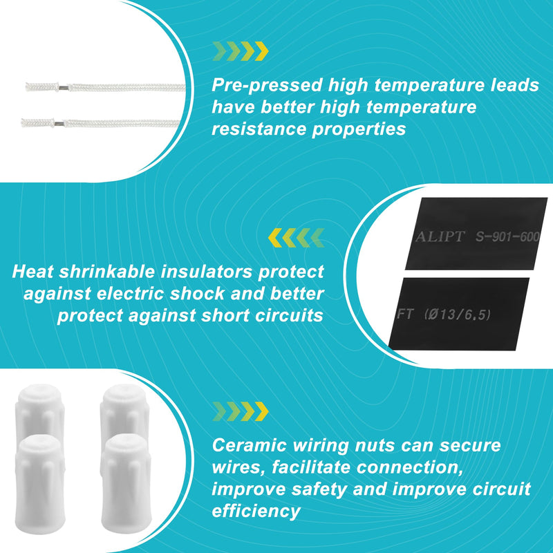 4 Pack 12001676 Surface Burner Terminal Receptacle Block Kit Compatible with Ken.More May.tag, Replacement Part Numbers 0R01500199, 0R01500299, 12001676, 14001102, 4381831 - by AMI PARTS - NewNest Australia