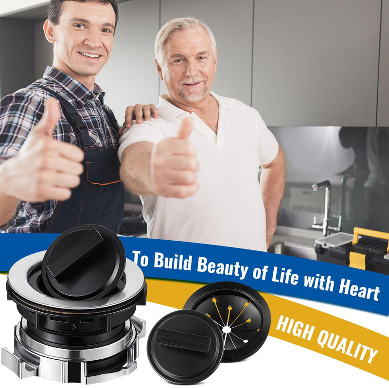 Garbage Disposal Sink Flange Kit with Garbage Disposal Stopper and Splash Guard, Garbage Disposal, Compatible with Waste King EZ Mount, Whirlaway and GE Models Garbage Disposal