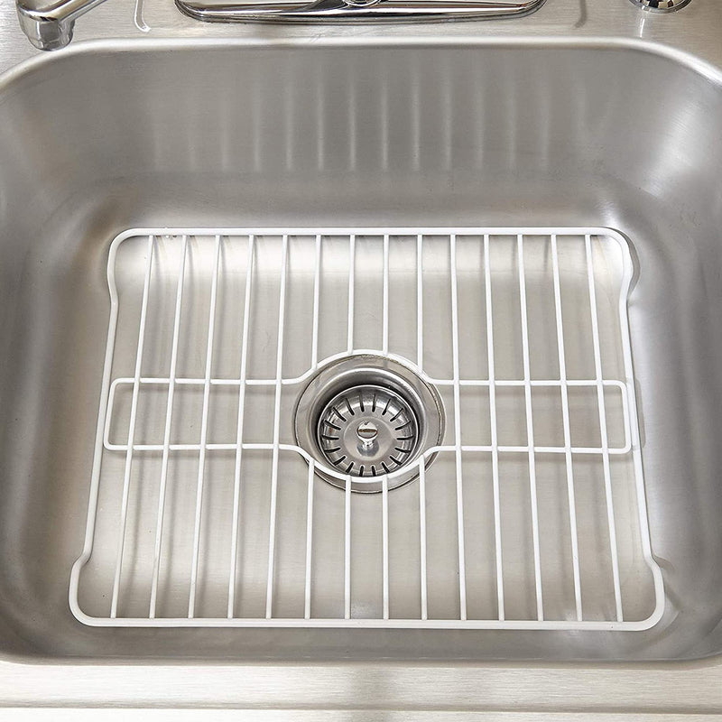 Better Houseware Sink Protector Prevents Scratches Sink Rack for Bottom of Sink White Sink Mat Sink Protectors for Kitchen Sink Metal 16x12.3x1 16 x 12.3 x 1