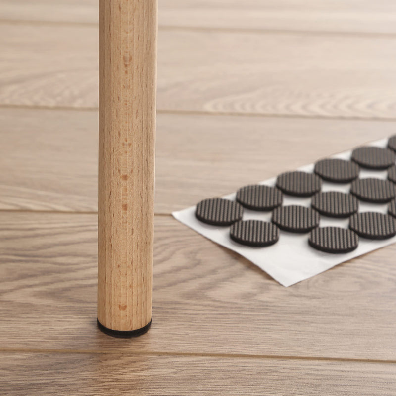 Non Slip Furniture Pads - Round, Square, Rectangle, Furnigear Premium 129 Pieces Furniture Grippers Chair Leg Pads Self Adhesive Rubber Chair Feet- Anti Scratches Furniture Pads for Hardwood Floors Mix 129pcs-Round, Square, Rectangle