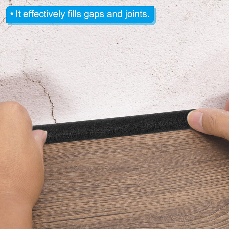 PATIKIL 5/8 Inch x 16.4 Feet Backer Rod, Foam Rope Caulk Crack Joint Filler Roll Seal Weather Strip for Home Construction, Black
