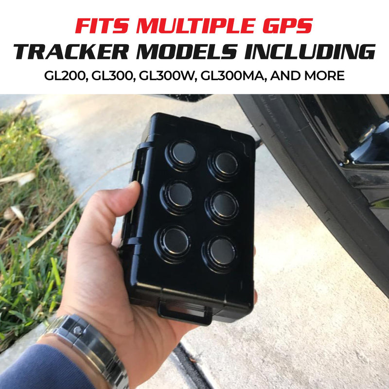 Spy Spot Magnetic Mount Weatherproof Case for GPS Trackers - Stash Lock Box for Items, Key Holder Under Vehicles - Fits GL200, GL 300, GL300W, GL300MA