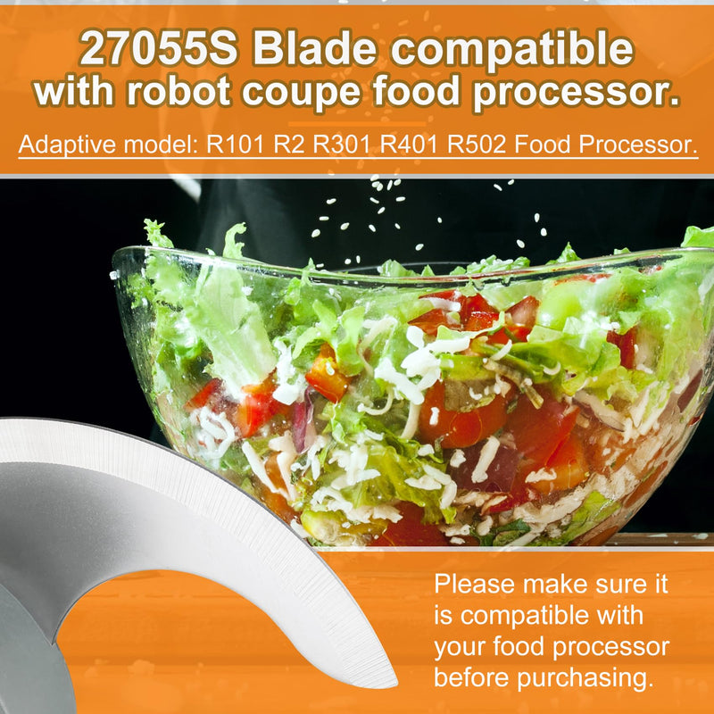 27055 Replacement S Blade Compatible with robot coupe R101, R2, R2N, R2B, R2U Commercial Food Processor, S Smooth Blade Assembly, 1 Year Warranty - NewNest Australia
