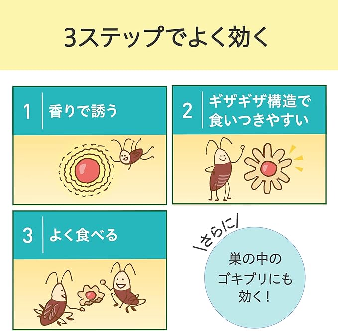 Earth Cockroach Borate Dango, Earth Cockroach Exterminator, Quasi-drug for Control, Earth Jet Cockroach Borate Dango, White Cap, Pack of 16 - NewNest Australia