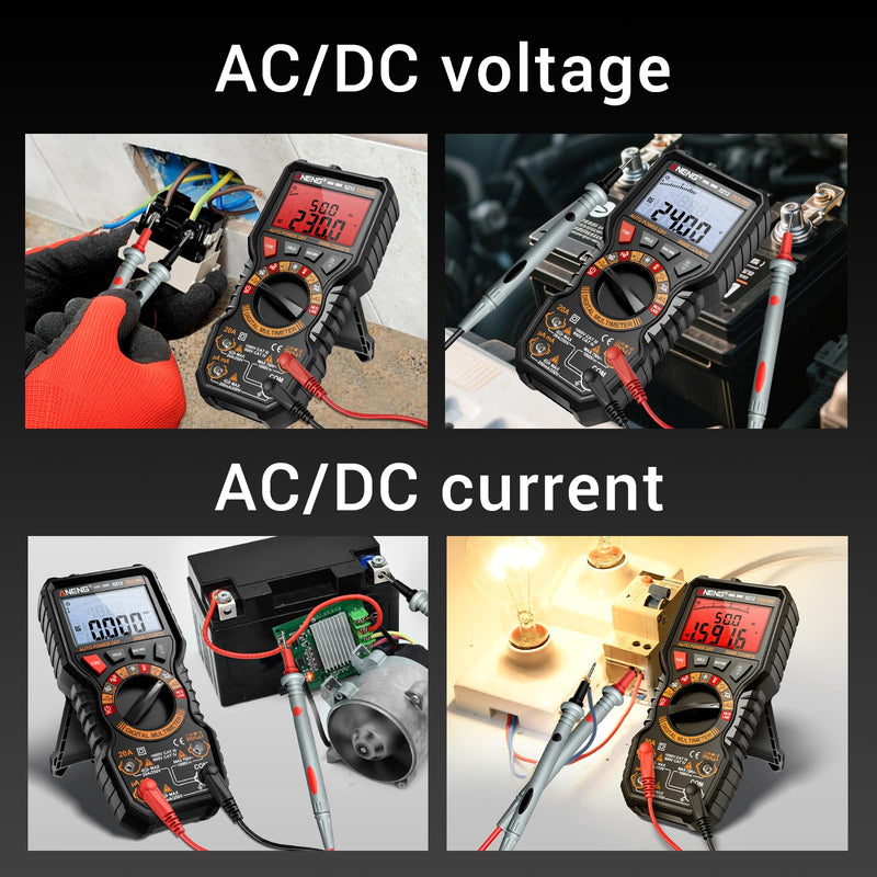 ANENG Multimeter,TRMS 20000 Counts Magnetic Digital Tester with High Resolution Auto Ranging MAX/MIN Voltmeter Measures AC/DC Voltage,Current,Resistance,Capacitance, NCV,Data Hold Amp for Automotive 20000 Counts(Combination Kit)
