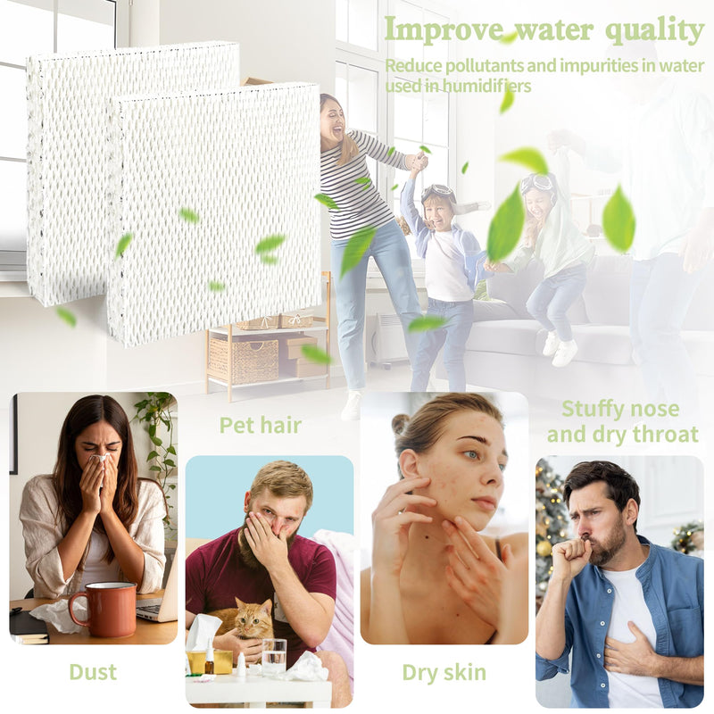 HC22P Humidifier Filter Pad Replacement, 2 Pack White