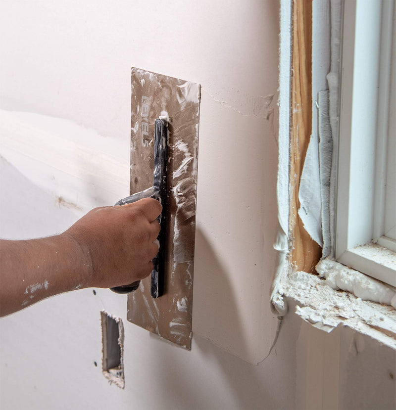LEVEL5 12" x 4.75" FLEX Drywall Curved Trowel, 0.5MM Blade | Triple-Hardened Stainless Steel, High-Impact Handle | Sheetrock Gyprock Wall-Board Plasterboard | 4-988 12"
