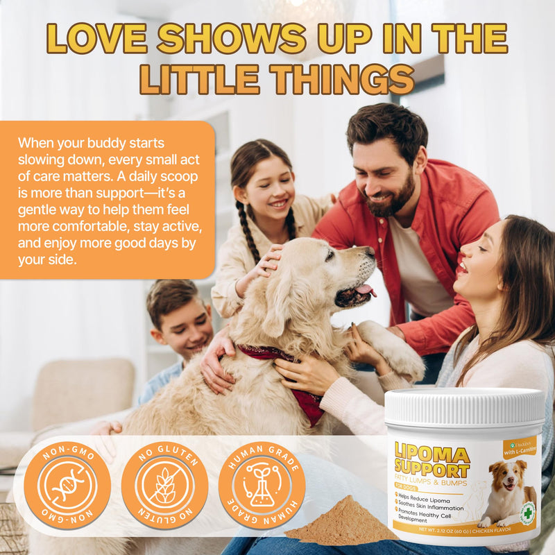 Lipoma Treatment for Dogs, Guard for Dogs Lumps and Bumps, Helps Shrink Fatty Tumors Naturally, Reduces Lipomas inDogs with L-Carnitine & Antioxidants, Supports Fat Metabolism, Vitality, Longevity
