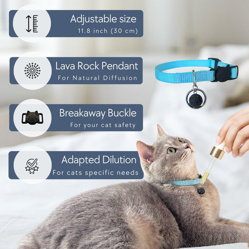 Natural Cat Stop Meowing Collar (Copaiba Scent)