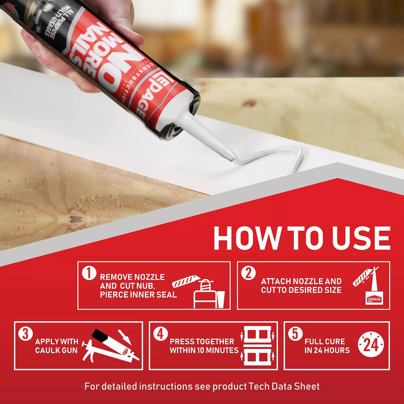 88mL No More Nails All-Purpose Construction Adhesive