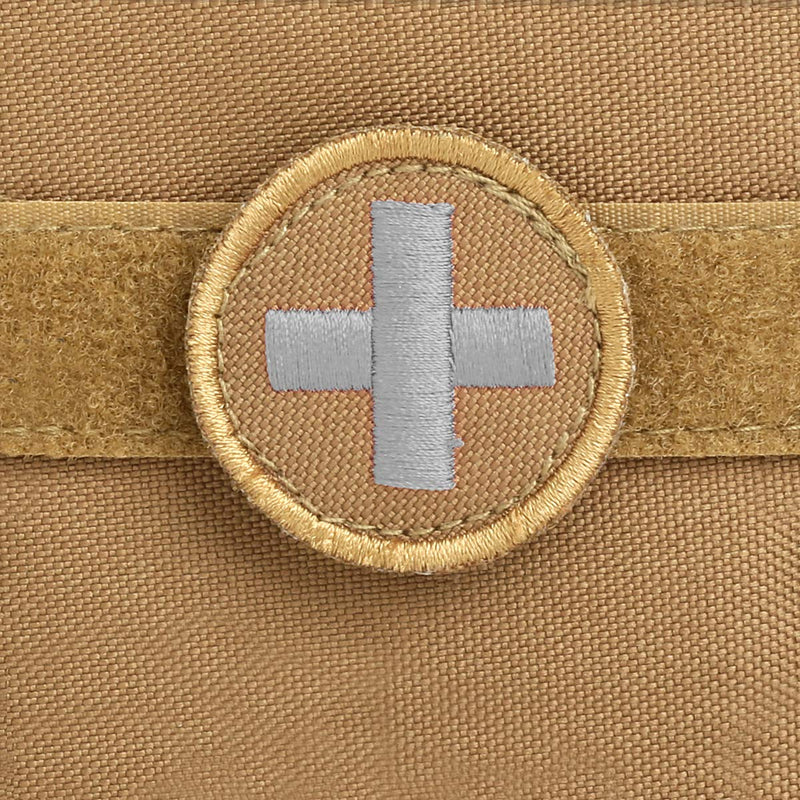 First Aid Molle Pouch - Heavy Duty IFAK Pouch - Empty Medical Pouch Ideal for Military Use EMTs Law Enforcement Camping and Hiking - Med Pouch for Optimal Organization Coyote