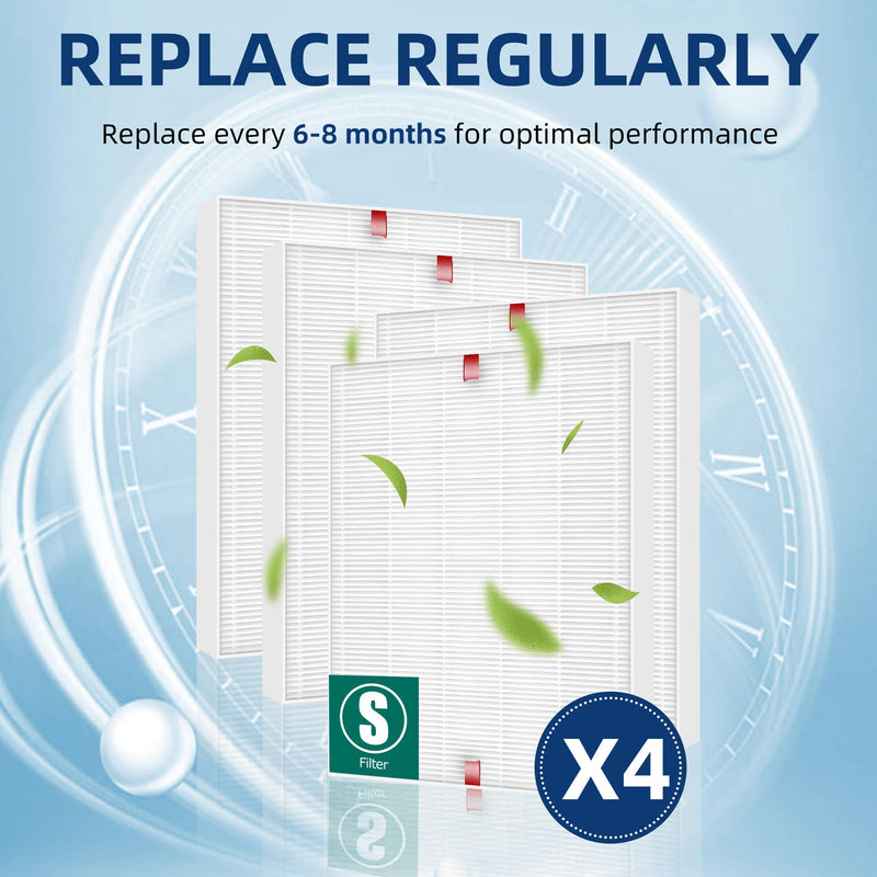 C545 Replacement Filter S for Winix C545 Air Purifier, 4-Pack