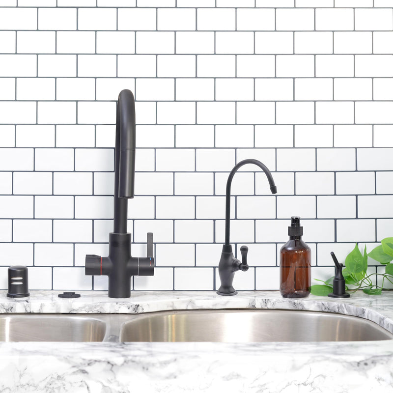 Westbrass D2033-NL-12 10" Classic 1-Lever Handle Cold Water Dispenser Faucet, Oil Rubbed Bronze