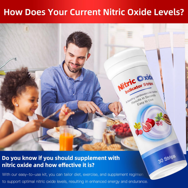 Nitric Oxide Test Strips, Test Salivary Nitrite Levels, Monitoring The Effect of Nitric Oxide Supplements, Nitric Oxide Indicator Strips, Easy to Use and Fast Result