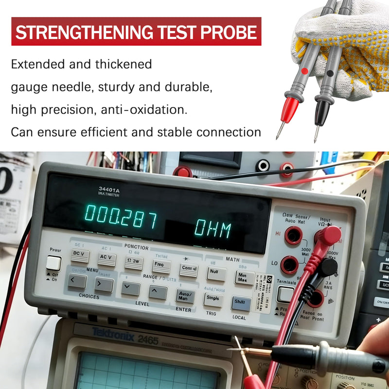 FLUTL75 Test Lead Set Fits for Multimeter Test Leads,with Removable Lantern Tips and Probe Tips