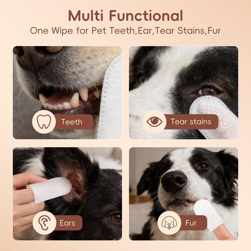 Dog Eye Wipes, 120 Count Cat Eyes Cleaning Wipes Gentle Pet Tear Stain Remover, Hypoallergenic Puppy Dogs Eye Wash Cleaner for Debris Discharge Mucus, Aloe Chamomile Pets Wipe Pads
