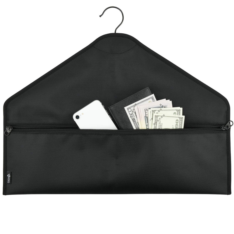 Cosmos Pack of 2 Hanger Diversion Safe Bag | Hidden Pocket Safe | Hanger Secret Hanging Safe Zipper Pouch Bag for Hide Personal Items in Travel, Home and Hotel
