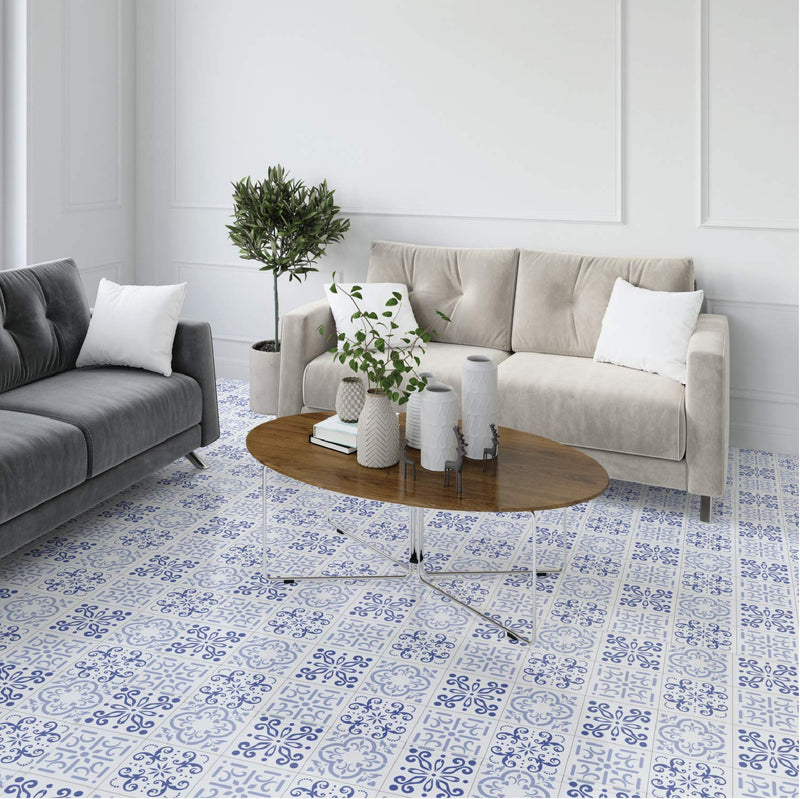 Pack of 4 Tile Stencil Set (4 x 4 inches), Mexican Pattern, Reusable Stencils for Painting Floors/Walls/Furniture, Fits 4” x 4” Tiles, DIY Talavera Mosaic Home Decor, Made in USA 4 x 4 Inches