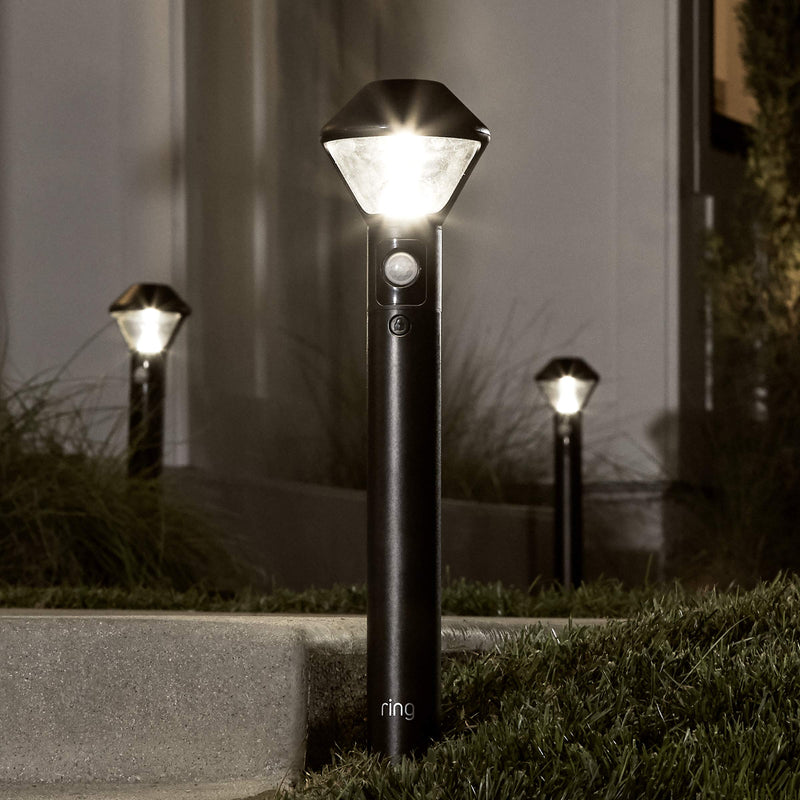 Ring Pathlight Battery — Motion-activated pathlight, bright LEDs, works with Amazon Sidewalk, Black Pathlight only