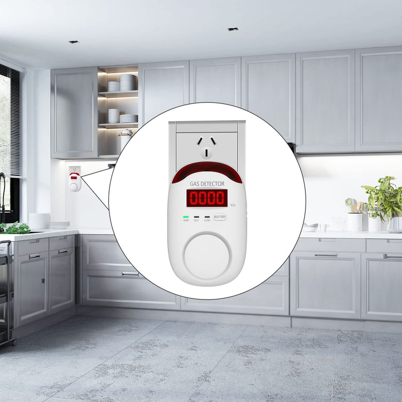 Gas Leak Detector for Home - Plug in Gas Detector for Home Natural Gas,Combustible Gas Detector for LNG, LPG, Propane, Methane. 1