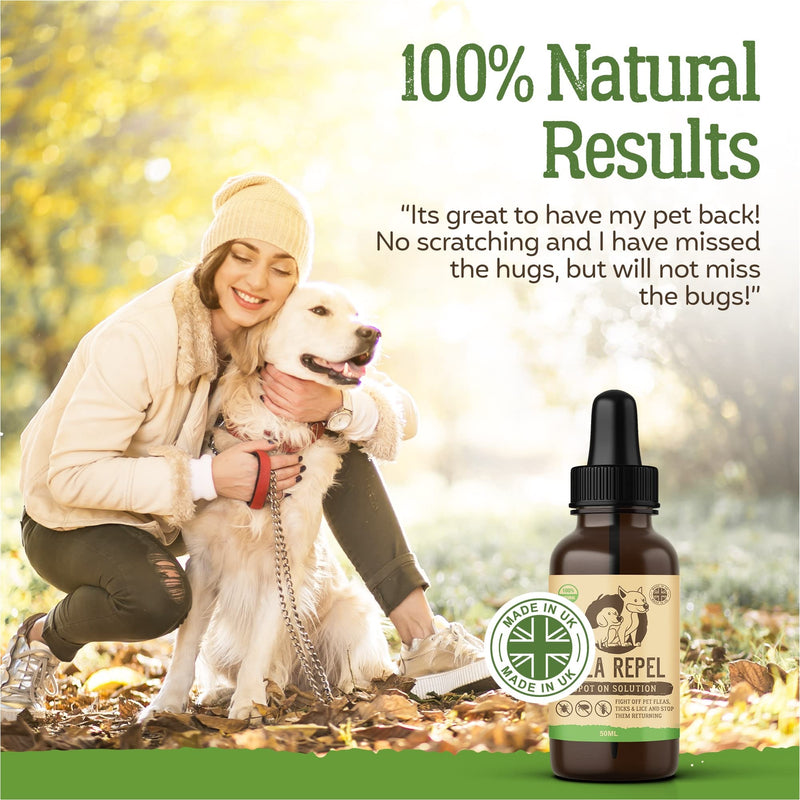 Flea Treatment for Dogs | Works on Flea & Tick | All Natural Safe Formula & Easy To Apply | Spot On Application - PawsPlanet Australia