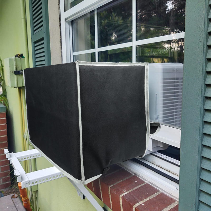 Heavy Duty Air Conditioner Cover Outside Unit for Midea U Shaped 8000/10000/120000 BTU Garpernics Window AC Winter Cover Outdoor with Straps Dust-proof waterproof 20Wx12Dx13.5H