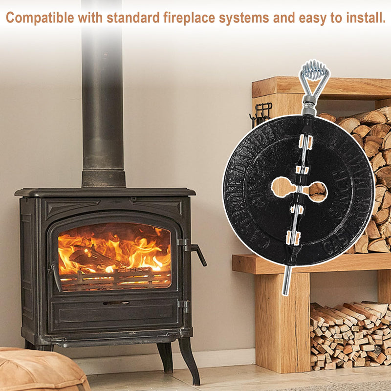 BM0053-A 8 Inch Cast Iron Stove Pipe Damper