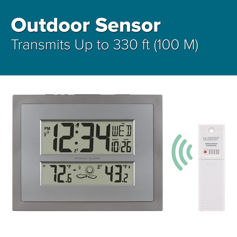La Crosse Technology Atomic Wall/Table Clock (512-85937) Weather Station