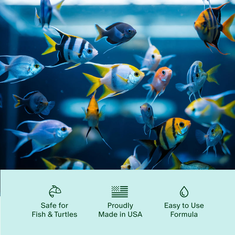Aquarium & Pond Water Conditioner – Detoxifies Tap Water for Fish - Treats 9,600 Gallons - 1 qt.