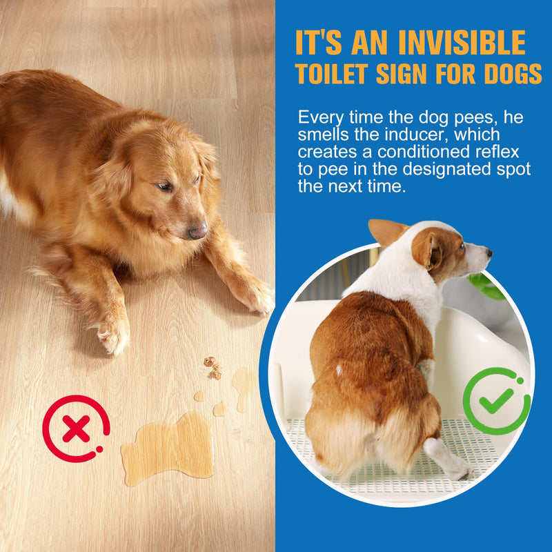 Dog Potty Training Spray,Go Here Potty Training Indoor & Outdoor,Dog Pee Attractant Spray,Training & Behavior Aids For Dogs Cats to Pee in One Spot,Prevent Your Pet from Soiling The Carpet,120ML 120ml