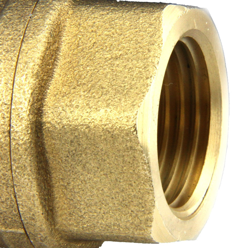 U.S. Solid Motorized Ball Valve- 1" Brass Ball Valve with Standard Port, 9-24V AC/DC and 2 Wire Auto Return Setup 1 Inch