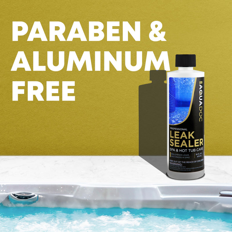 Hot Tub Leak Sealer to Fix Leaks Easily - Spa Leak Sealer 16oz, Advanced Spa Repair Chemical Made in the USA - AquaDoc 1 Pack of Leak Sealer