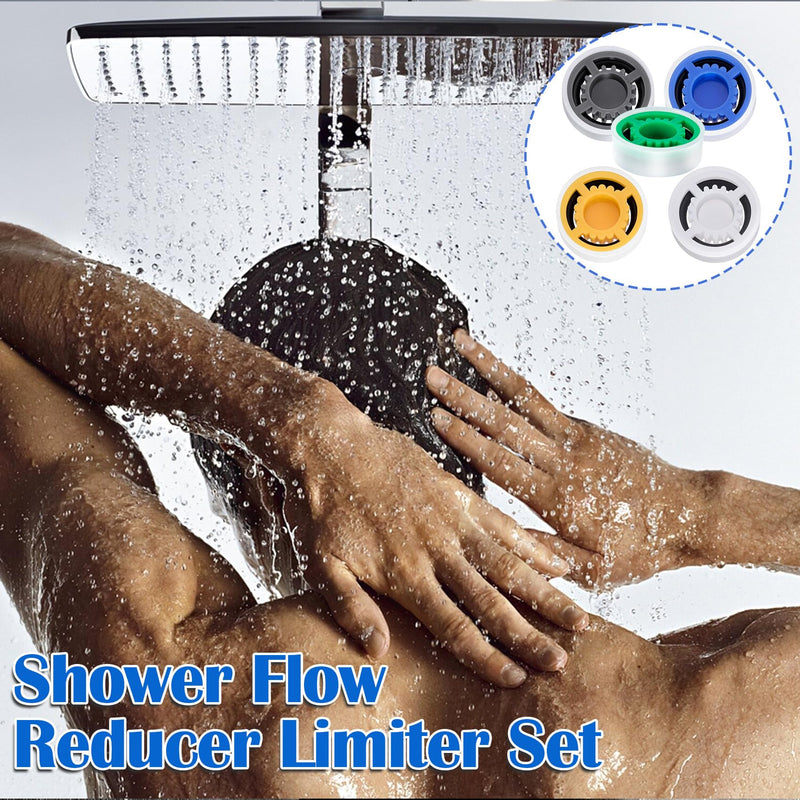 10 Pcs Flow Restrictors, GPM 1.5/1.8/2.0/2.5/3.0 Shower Head Reducer Limiter, Water Saver Adapter for Handheld Shower, Bathroom, Toilet