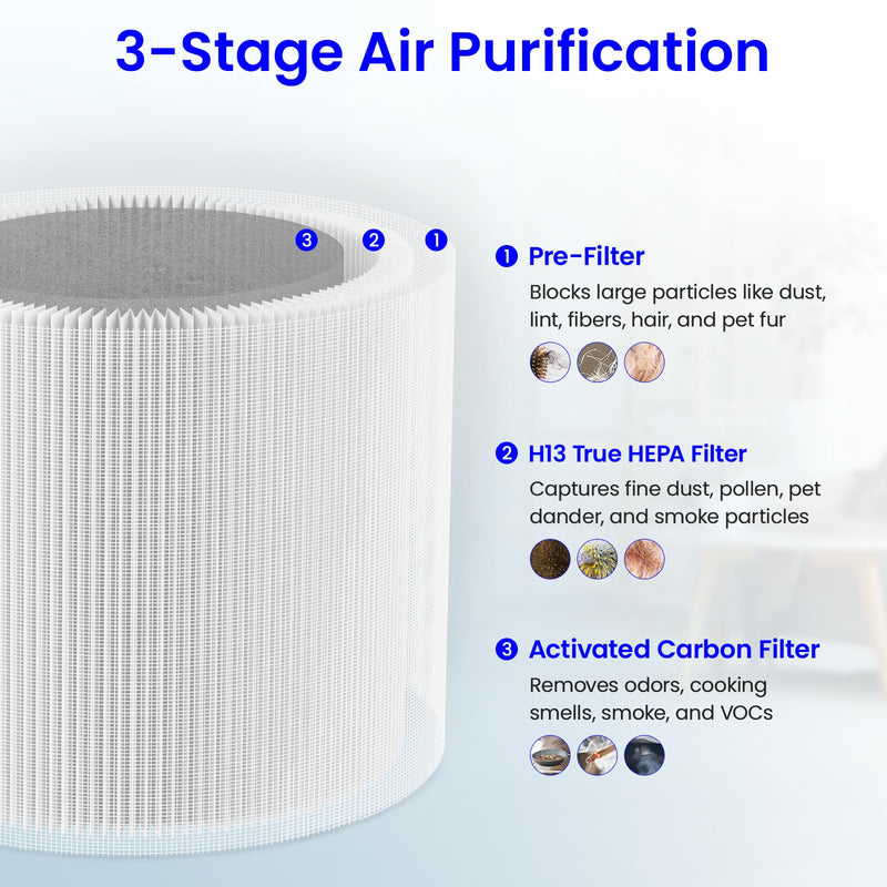 TP01 TP02 Filter Replacement for Dyson Tower Pure Cool Link Air Purifier 2 Pack