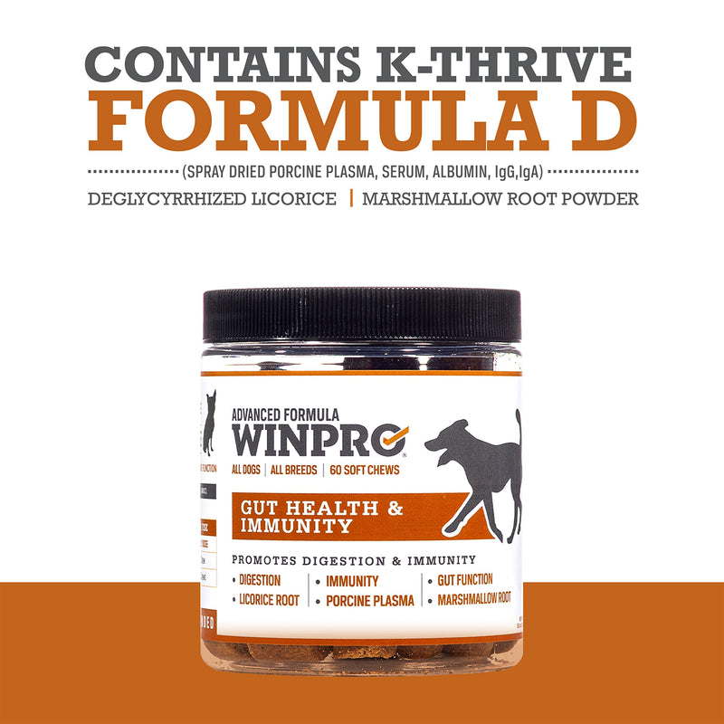 WINPRO All-Natural Allergy Relief and Gut Health Bundle, 120 Chews, Plasma Powered Grain Free Soft Chews Providing Relief from Itchy, Irritated Skin, Digestive Health and Immunity Allergy- Gut Bundle - PawsPlanet Australia